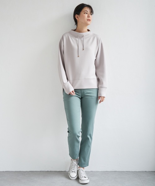 ikka(イッカ)の「GOKU楽ストレッチスキニーパンツ(その他パンツ・レディース・ブラック/ブルー/ダークネイビー/オフホワイト/グリーン/ベージュ・L/M/S)」の14枚目の写真