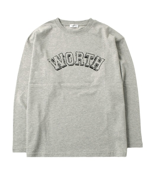 GLAZOS（グラソス）の「【グラコレ】アソートカスレプリント長袖Tシャツ（Tシャツ/カットソー・キッズ・グリーン/グレー/ブルー/ネイビー/ホワイト/チャコールグレー・150cm/170cm/140cm/160cm）」の3枚目の写真