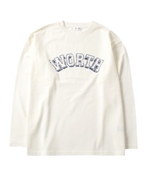 GLAZOS | 【グラコレ】アソートカスレプリント長袖Tシャツ(Tシャツ/カットソー)