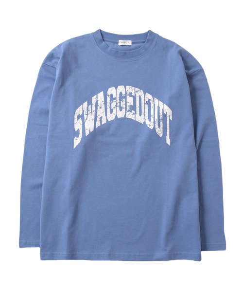 GLAZOS（グラソス）の「【グラコレ】アソートカスレプリント長袖Tシャツ（Tシャツ/カットソー・キッズ・グリーン/グレー/ブルー/ネイビー/ホワイト/チャコールグレー・150cm/170cm/140cm/160cm）」の6枚目の写真