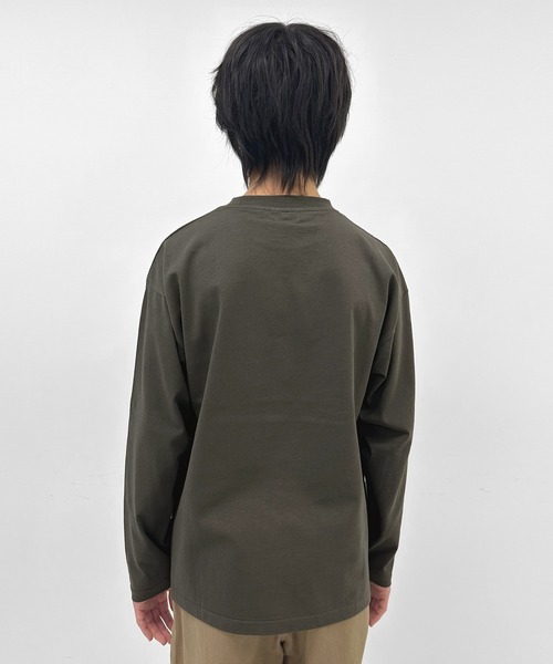 GLAZOS（グラソス）の「【グラコレ】アソートカスレプリント長袖Tシャツ（Tシャツ/カットソー・キッズ・グリーン/グレー/ブルー/ネイビー/ホワイト/チャコールグレー・150cm/170cm/140cm/160cm）」の17枚目の写真