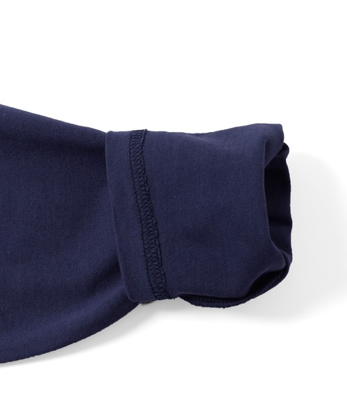 GLAZOS（グラソス）の「【グラコレ】アソートカスレプリント長袖Tシャツ（Tシャツ/カットソー・キッズ・グリーン/グレー/ブルー/ネイビー/ホワイト/チャコールグレー・150cm/170cm/140cm/160cm）」の19枚目の写真