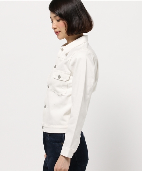 OUTLET（アウトレット）の「【BLOOM&BRANCH】SOSOホワイトGジャン（デニムジャケット・レディース・ホワイト・36）」の3枚目の写真