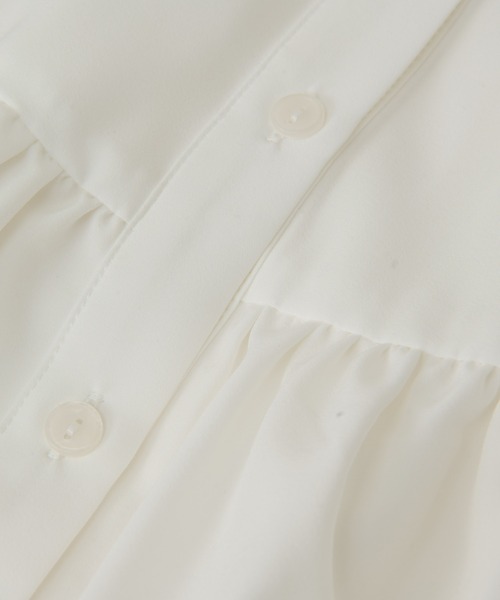 un dix cors（アンディコール）の「ビッグカフスブラウス（シャツ/ブラウス・レディース・ブラック/ホワイト・FREE）」の18枚目の写真