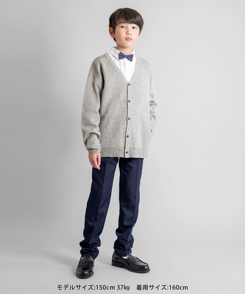 GLAZOS(グラソス)の「ニット・Vネックカーディガン(ニット/セーター・キッズ・ネイビー/グレー・140cm/150cm/160cm/170cm)」の10枚目の写真