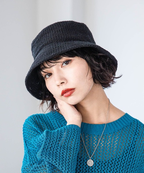 PAGEBOY（ページボーイ）の「グランジサーモバケハ（ハット・レディース・ブラック系その他/ブラック・FREE）」の2枚目の写真