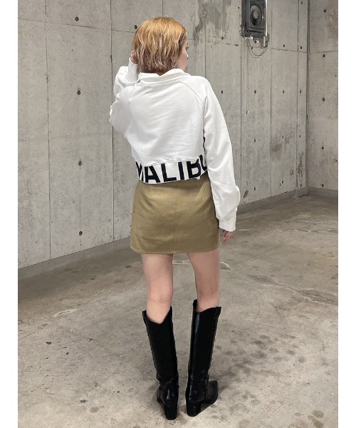 ENVYM(アンビー)の「ヘムロゴハーフジップPO(Tシャツ/カットソー・レディース・ブルー/ブラック/ホワイト・FREE)」の11枚目の写真