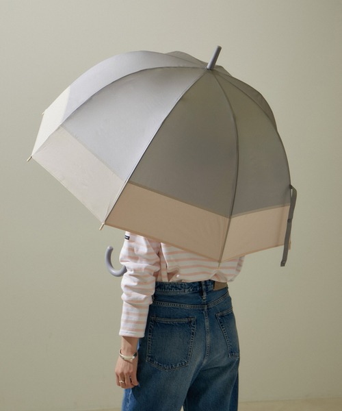 SALON adam et rope'（サロン アダム エ ロペ）の「【SALONオリジナル】ベルドームアンブレラ（ツートンカラー）（長傘・レディース・ベージュ/グレー/カーキ・FREE）」の19枚目の写真