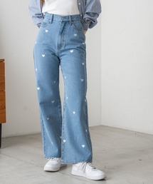 WEGO | WEGO/パターン刺繍デニムパンツ(デニムパンツ)