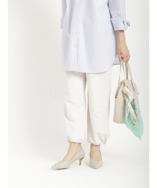 Te chichi（テチチ）の「裾ドロストパンツ（その他パンツ・レディース・カーキ/ブラック/オフホワイト・ﾌﾘ-）」の2枚目の写真