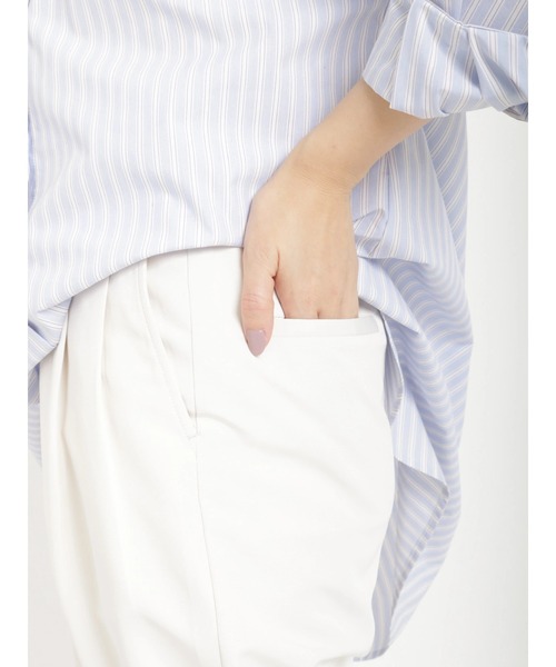 Te chichi（テチチ）の「裾ドロストパンツ（その他パンツ・レディース・カーキ/ブラック/オフホワイト・ﾌﾘ-）」の4枚目の写真