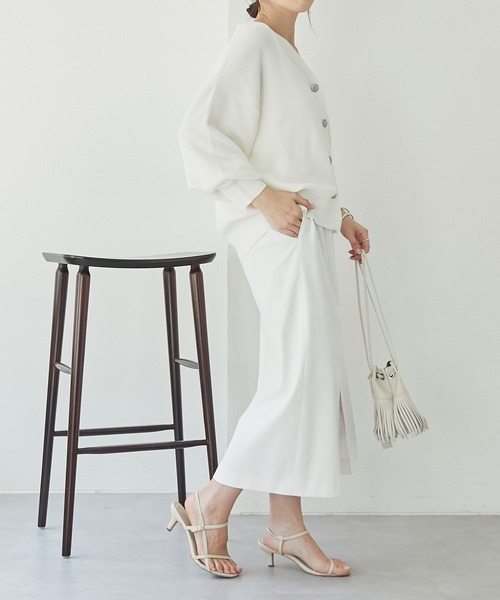 COLLAGE GALLARDAGALANTE（コラージュガリャルダガランテ）の「シェルタリングタイトスカート（スカート・レディース・ネイビー/ホワイト/グリーン/ベージュ/スカイブルー・0/1）」の16枚目の写真