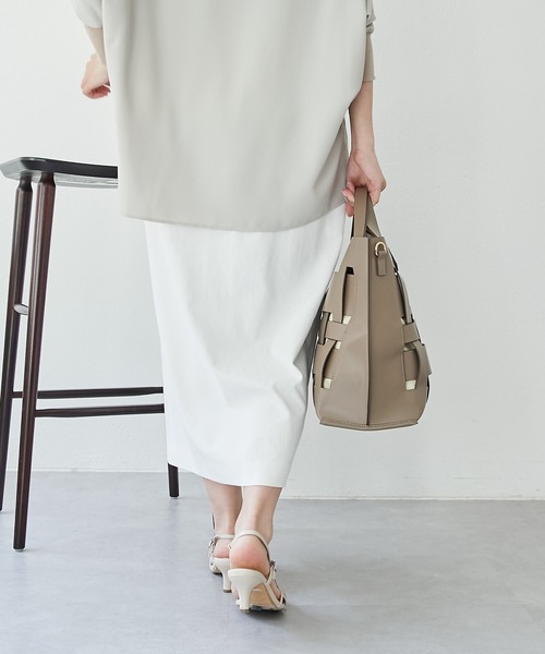 COLLAGE GALLARDAGALANTE（コラージュガリャルダガランテ）の「シェルタリングタイトスカート（スカート・レディース・ネイビー/ホワイト/グリーン/ベージュ/スカイブルー・0/1）」の18枚目の写真