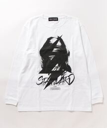 WORLD STANDARD/ワールドスタンダード ギザギザアートロゴプリント 長袖Tシャツ WSLT-005