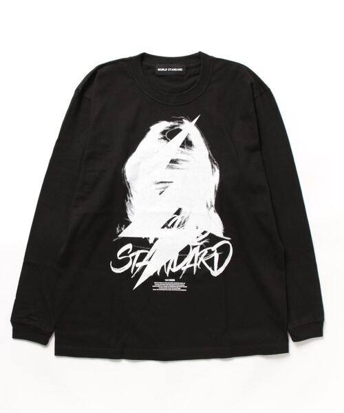 WORLD STANDARD/ワールドスタンダード ギザギザアートロゴプリント 長袖Tシャツ WSLT-005（Tシャツ/カットソー）｜WORLD STANDARD（ワールドスタンダード）