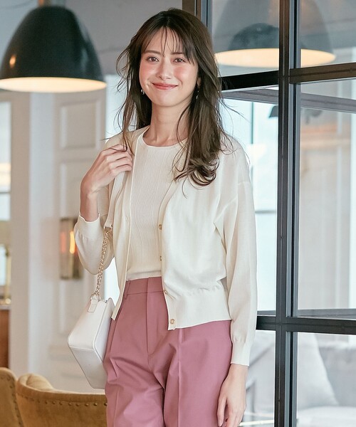 ANY SIS(エニィスィス)の「【美人百花6月号掲載】2SET シアーカーディガン アンサンブル(アンサンブル・レディース・ネイビー系/ホワイト系/ライラック系/ピンク系・2)」の6枚目の写真