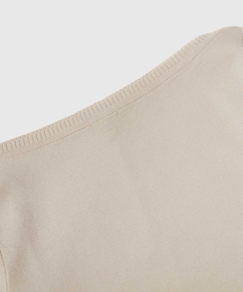 BENETTON (UNITED COLORS OF BENETTON)(ベネトンユナイテッドカラーズオブベネトン)の「コットン100%無地ボートネック7分袖ニットセーター(ニット/セーター・レディース・ホワイト/ネイビー/ベージュ/レッド/グリーン・LARGE/SMALL/MEDIUM/X-SMALL)」の7枚目の写真