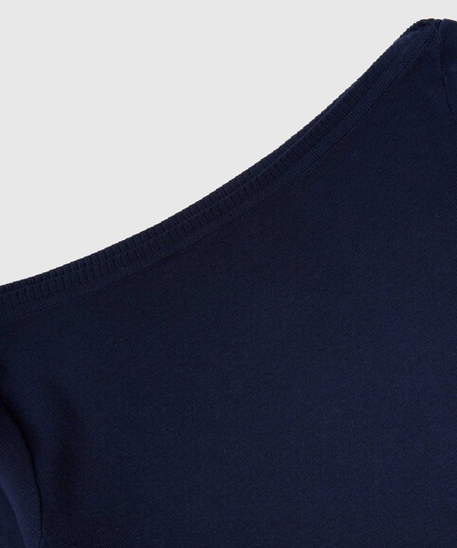 BENETTON (UNITED COLORS OF BENETTON)(ベネトンユナイテッドカラーズオブベネトン)の「コットン100%無地ボートネック7分袖ニットセーター(ニット/セーター・レディース・ホワイト/ネイビー/ベージュ/レッド/グリーン・LARGE/SMALL/MEDIUM/X-SMALL)」の17枚目の写真