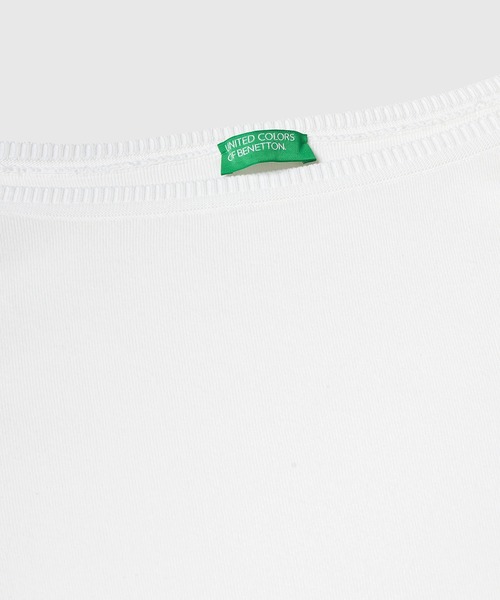 BENETTON (UNITED COLORS OF BENETTON)(ベネトンユナイテッドカラーズオブベネトン)の「コットン100%無地ボートネック7分袖ニットセーター(ニット/セーター・レディース・ホワイト/ネイビー/ベージュ/レッド/グリーン・LARGE/SMALL/MEDIUM/X-SMALL)」の12枚目の写真