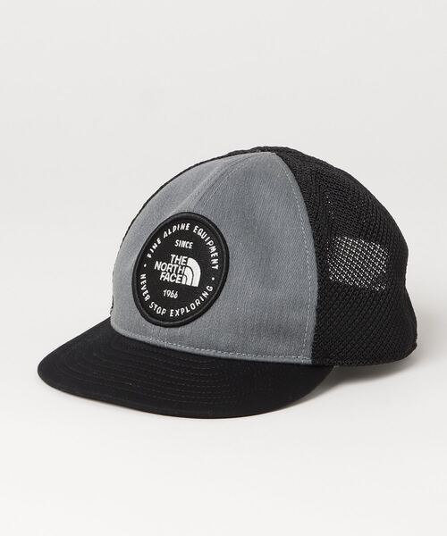 THE NORTH FACE(ザノースフェイス)の「ザ ノース フェイス THE NORTH FACE Baby Trucker Mesh Cap_ベビー トラッカーメッシュキャップ(キャップ・キッズ・ブラック/チャコールグレー/グリーン・フリ-)」の1枚目の写真