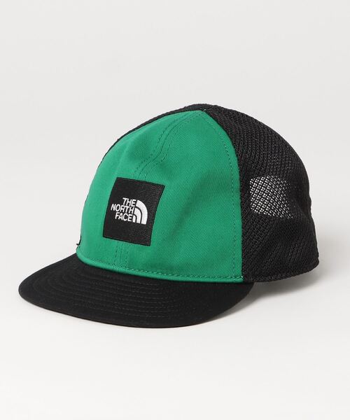 THE NORTH FACE(ザノースフェイス)の「ザ ノース フェイス THE NORTH FACE Baby Trucker Mesh Cap_ベビー トラッカーメッシュキャップ(キャップ・キッズ・ブラック/チャコールグレー/グリーン・フリ-)」の3枚目の写真