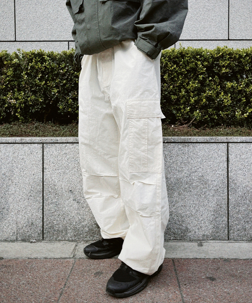 Oriens JOURNAL STANDARD（オリエンス ジャーナルスタンダード）の「フィールドカーゴパンツ/FIELD CARGO PANTS（カーゴパンツ・メンズ・カーキ/ホワイト・MEDIUM/LARGE）」の9枚目の写真