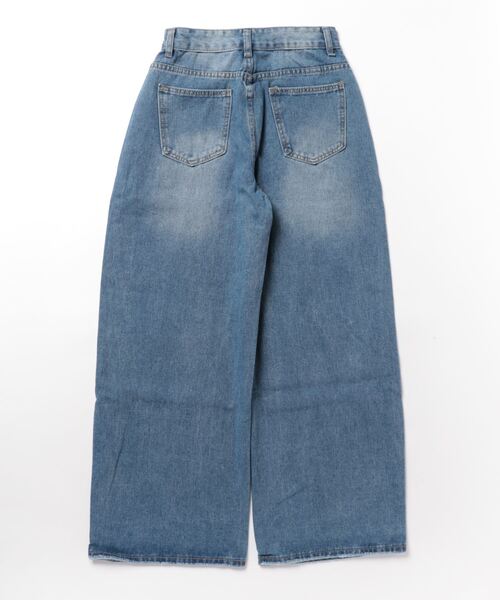 SHEENA(シーナ)の「デニムワイドバギーパンツ(デニムパンツ・レディース・ブルー・S/M/L)」の15枚目の写真