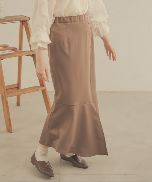 Ambre Neige(アンブルネージュ)の「アシメマーメイドラップスカート/【WEB/EC限定商品】(スカート・レディース・ダークブラウン/ベージュ/ブラック・SMALL/MEDIUM)」の17枚目の写真