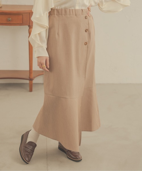 Ambre Neige(アンブルネージュ)の「アシメマーメイドラップスカート/【WEB/EC限定商品】(スカート・レディース・ダークブラウン/ベージュ/ブラック・SMALL/MEDIUM)」の11枚目の写真