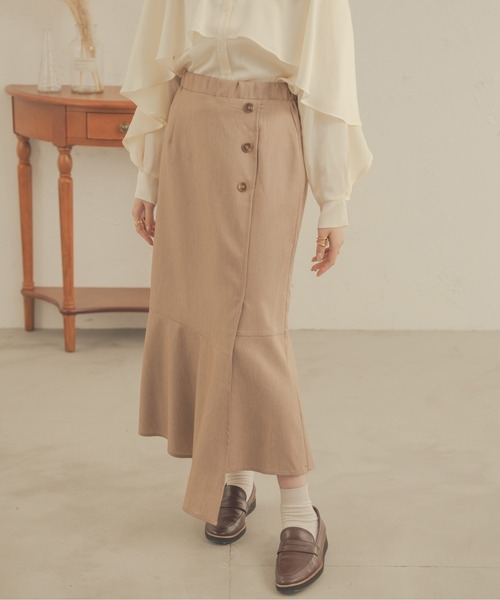 Ambre Neige(アンブルネージュ)の「アシメマーメイドラップスカート/【WEB/EC限定商品】(スカート・レディース・ダークブラウン/ベージュ/ブラック・SMALL/MEDIUM)」の10枚目の写真