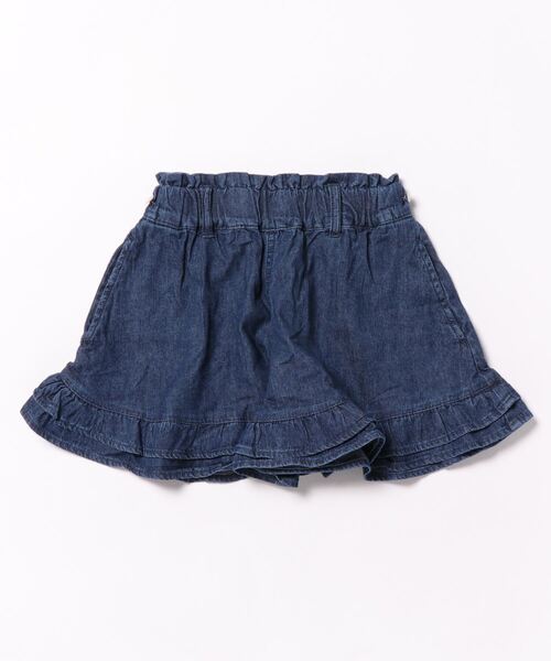 axes femme（アクシーズファム）の「フリル使いデニムキュロット（デニムパンツ・キッズ・ワンウォッシュ/ケミカルウォッシュ・LARGE/XX-LARGE/X-LARGE/MEDIUM）」の3枚目の写真