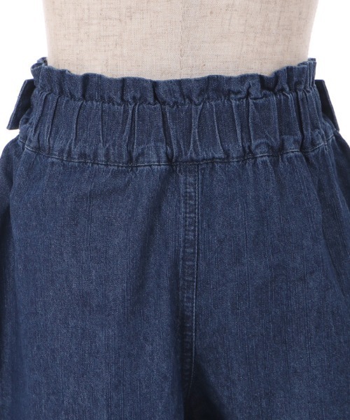 axes femme（アクシーズファム）の「フリル使いデニムキュロット（デニムパンツ・キッズ・ワンウォッシュ/ケミカルウォッシュ・LARGE/XX-LARGE/X-LARGE/MEDIUM）」の7枚目の写真