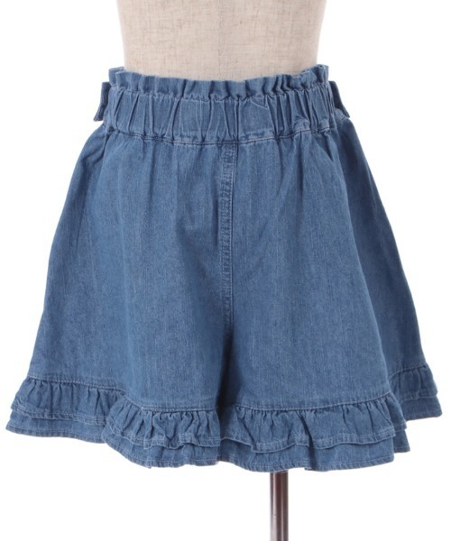 axes femme（アクシーズファム）の「フリル使いデニムキュロット（デニムパンツ・キッズ・ワンウォッシュ/ケミカルウォッシュ・LARGE/XX-LARGE/X-LARGE/MEDIUM）」の20枚目の写真