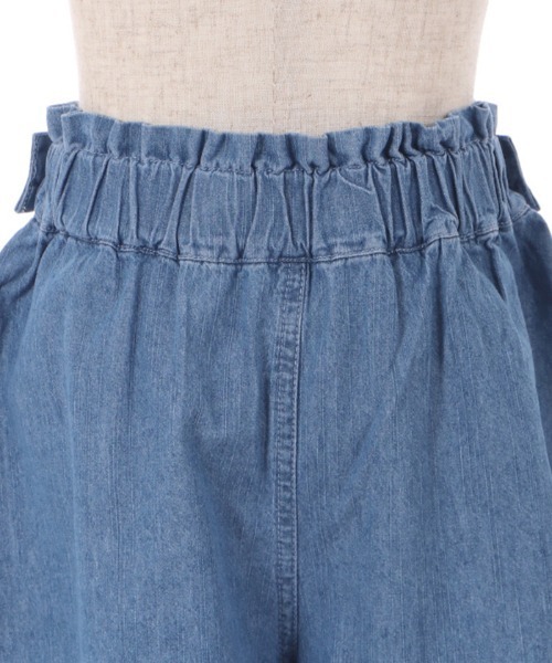 axes femme（アクシーズファム）の「フリル使いデニムキュロット（デニムパンツ・キッズ・ワンウォッシュ/ケミカルウォッシュ・LARGE/XX-LARGE/X-LARGE/MEDIUM）」の15枚目の写真