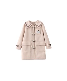 ホーンボタンセーラーコート/Horn Buttoned Sailor Collar Coat【LA POMME petit/ラポミ・プチ】