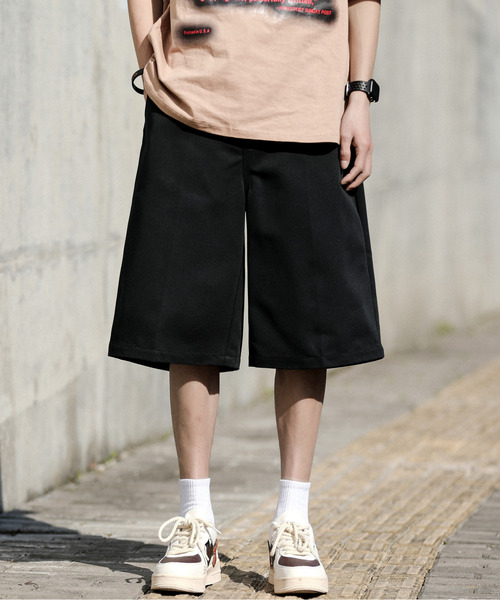 neos（ネオス）の「【neos -addictive design-】ワイドシルエット バギー ハーフ ツイル パンツ（その他パンツ・メンズ・ベージュ/オレンジ/グリーン/ブラック・MEDIUM/LARGE/X-LARGE）」の5枚目の写真