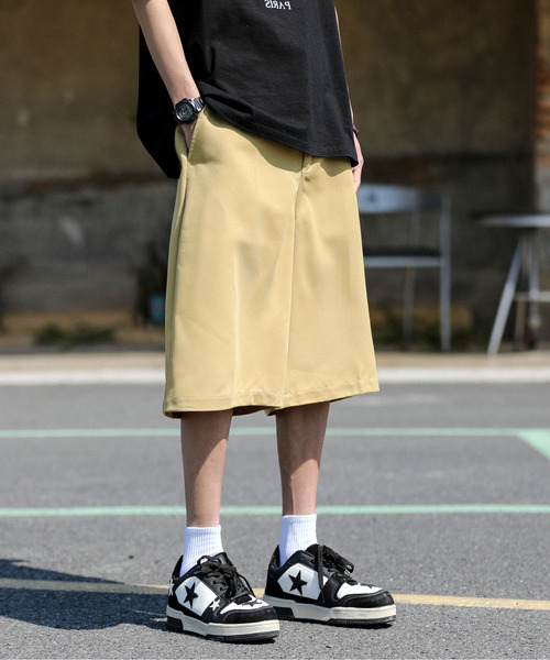 neos（ネオス）の「【neos -addictive design-】ワイドシルエット バギー ハーフ ツイル パンツ（その他パンツ・メンズ・ベージュ/オレンジ/グリーン/ブラック・MEDIUM/LARGE/X-LARGE）」の10枚目の写真