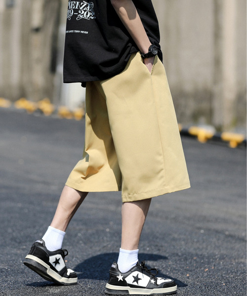 neos（ネオス）の「【neos -addictive design-】ワイドシルエット バギー ハーフ ツイル パンツ（その他パンツ・メンズ・ベージュ/オレンジ/グリーン/ブラック・MEDIUM/LARGE/X-LARGE）」の12枚目の写真