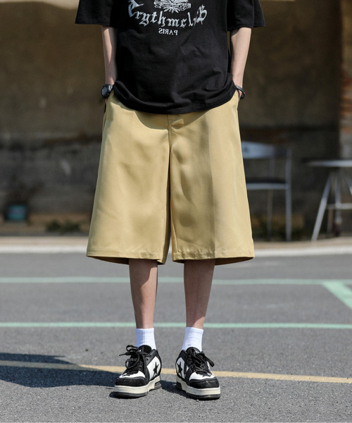 neos（ネオス）の「【neos -addictive design-】ワイドシルエット バギー ハーフ ツイル パンツ（その他パンツ・メンズ・ベージュ/オレンジ/グリーン/ブラック・MEDIUM/LARGE/X-LARGE）」の13枚目の写真