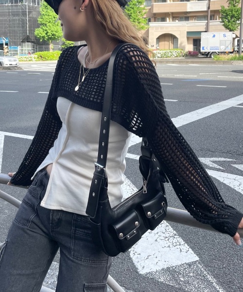 SHAGGIE(シャギー)の「【カップ付き】アシメントリーリブカットキャミソール(キャミソール・レディース・グレー/ナチュラル/カーキ/ブラック・FREE)」の9枚目の写真