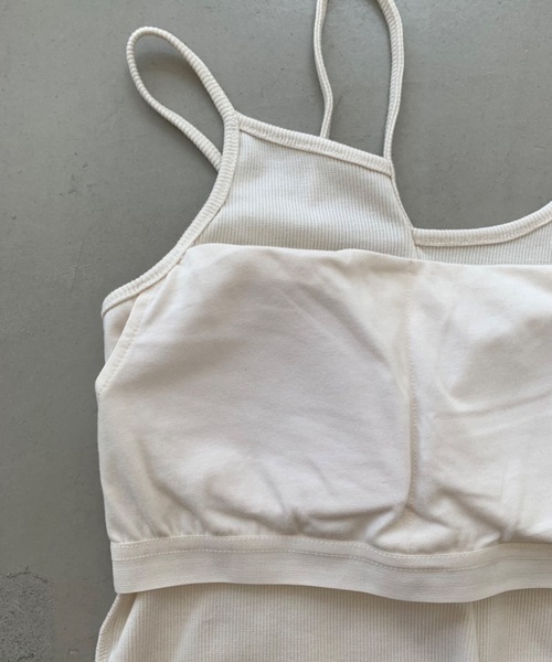 SHAGGIE(シャギー)の「【カップ付き】アシメントリーリブカットキャミソール(キャミソール・レディース・グレー/ナチュラル/カーキ/ブラック・FREE)」の16枚目の写真