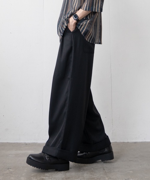 Casper John フレア　ワイド　ブラックデニム　Y2K 裾ジップ　黒 Casper John フレア ワイド ブラックデニム Y2K 裾ジップ 黒