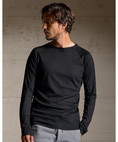 wjk（ダヴルジェイケイ）の「fine wool twist crew（Tシャツ/カットソー・メンズ・ブラック/グレー/レッド系・SMALL/MEDIUM/LARGE/X-LARGE）」の11枚目の写真
