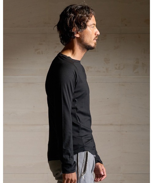 wjk（ダヴルジェイケイ）の「fine wool twist crew（Tシャツ/カットソー・メンズ・ブラック/グレー/レッド系・SMALL/MEDIUM/LARGE/X-LARGE）」の12枚目の写真