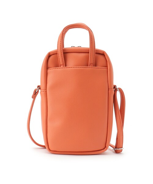 SHOO・LA・RUE（シューラルー）の「◆サイドファスナーポケット付きミニショルダー（ショルダーバッグ・レディース・ブラック/オレンジ/アイボリー・00）」の18枚目の写真