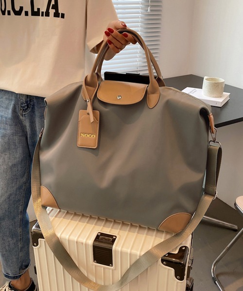 Dita Muaj.（ディータムアージュ）の「ビッグショルダートラベルバッグ（ショルダーバッグ・レディース・ブラック/グレイッシュベージュ・FREE）」の2枚目の写真