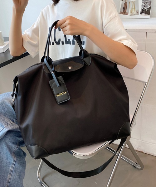 Dita Muaj.（ディータムアージュ）の「ビッグショルダートラベルバッグ（ショルダーバッグ・レディース・ブラック/グレイッシュベージュ・FREE）」の7枚目の写真