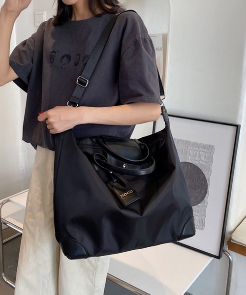 Dita Muaj.（ディータムアージュ）の「ビッグショルダートラベルバッグ（ショルダーバッグ・レディース・ブラック/グレイッシュベージュ・FREE）」の14枚目の写真