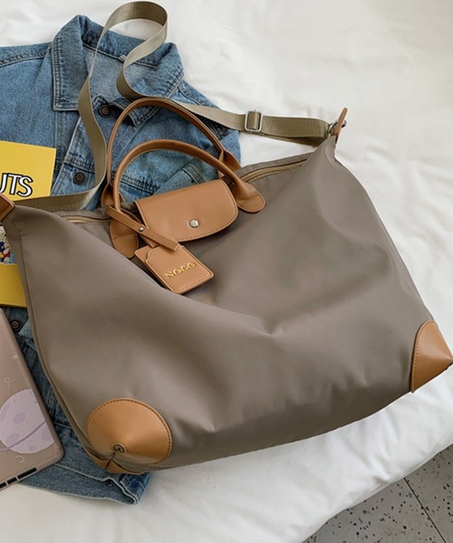 Dita Muaj.（ディータムアージュ）の「ビッグショルダートラベルバッグ（ショルダーバッグ・レディース・ブラック/グレイッシュベージュ・FREE）」の5枚目の写真