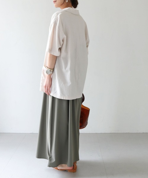 HER CLOSET（ハークローゼット）の「【shemoshelly】WEB限定配色カーブスウィッチワンピース（ワンピース・レディース・キナリ/グレー/チャコールグレー・M）」の12枚目の写真